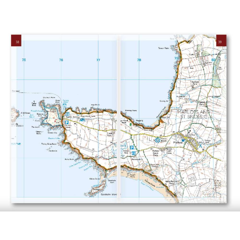 Walking the Pembrokeshire Coast Path map booklet - The Trails Shop