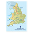 Poster showing the National Trails in England and Wales