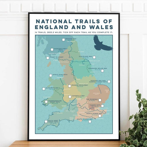 National Trails tick poster