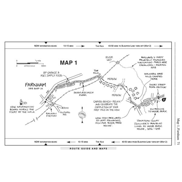 North Downs Way National Trail - Trailblazer map