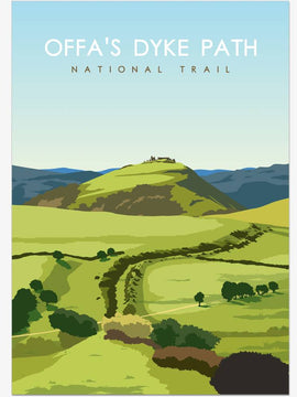 Offa's Dyke National Trail Poster - a Trail to Remember
