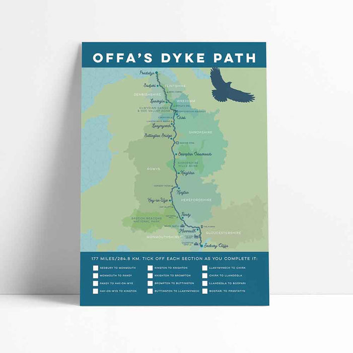 Offa's Dyke Path Art Print — The Trails Shop