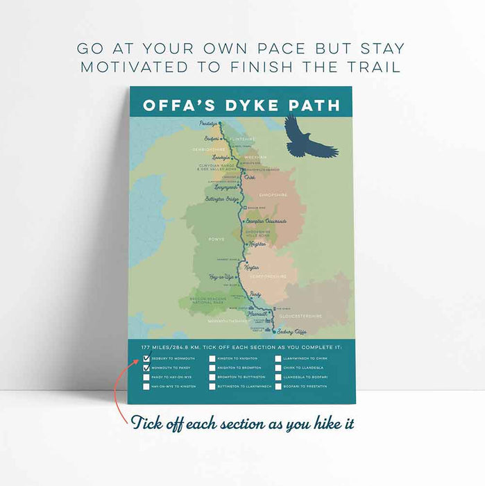 Offa's Dyke Path tick box art print