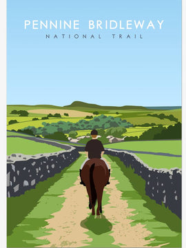 Pennine Bridleway National Trail Poster - a Trail to Remember