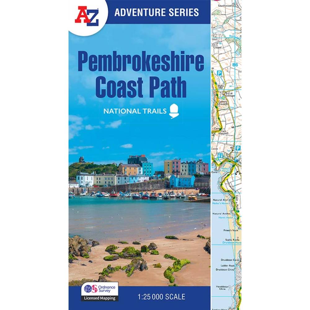 Pembrokeshire Coast Path A-Z map 2025 edition 