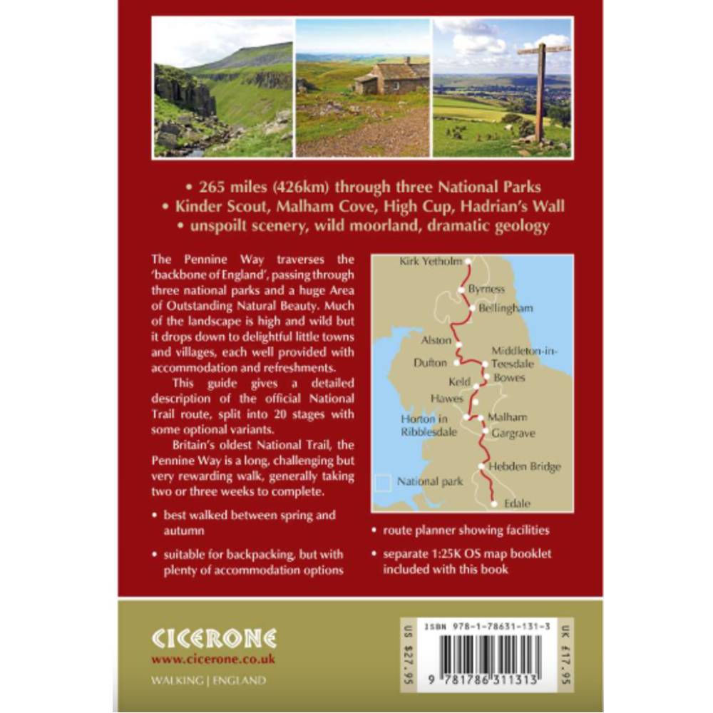 Pennine Way guidebook - 5th edition - The Trails Shop