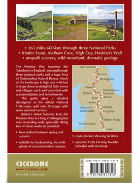Walking the Pennine Way National Trail - guidebook with map
