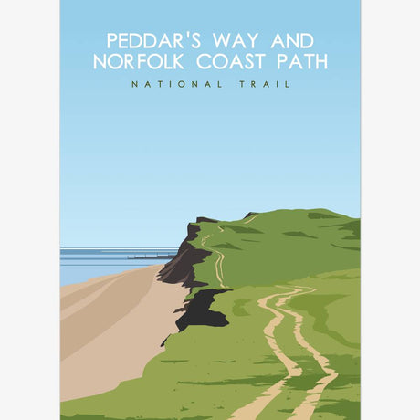 Peddars Way and Norfolk Coast Path poster - The Trails Shop 