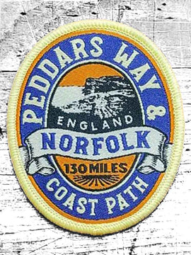 Peddars Way Norfolk Coast Path woven patch badge