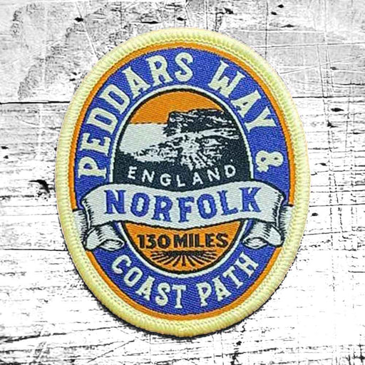 Peddars Way and Norfolk Coast Path woven patch badge
