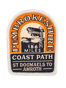 Pembrokeshire Coast Path woven patch badge