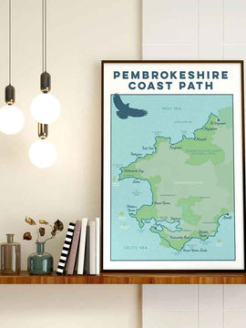 Pembrokeshire Coast Path Art Print
