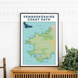 Pembrokeshire Coast Path art print