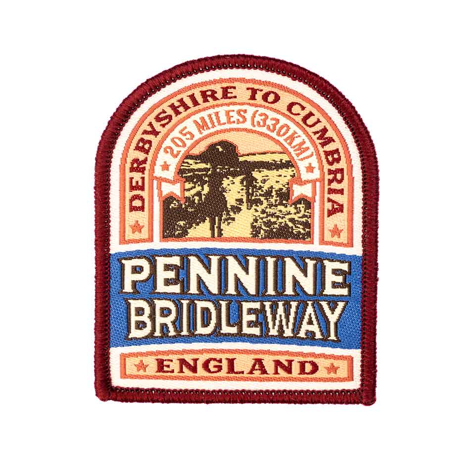 Pennine Bridleway woven patch badge