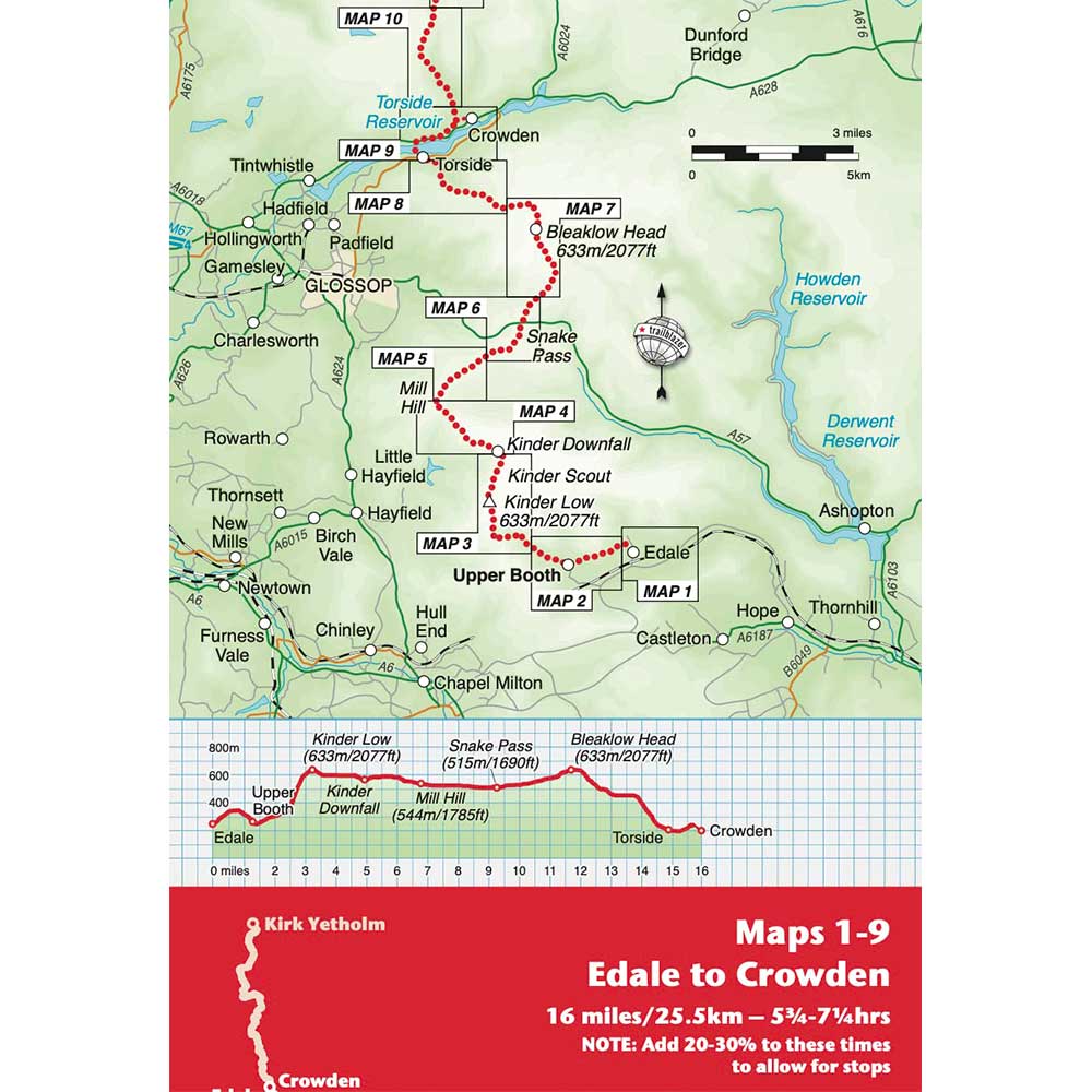 Pennine Way: Edale to Kirk Yetholm (Trailblazer) - 6th edition