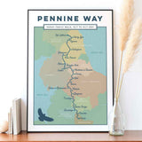Pennine Way personalised art print