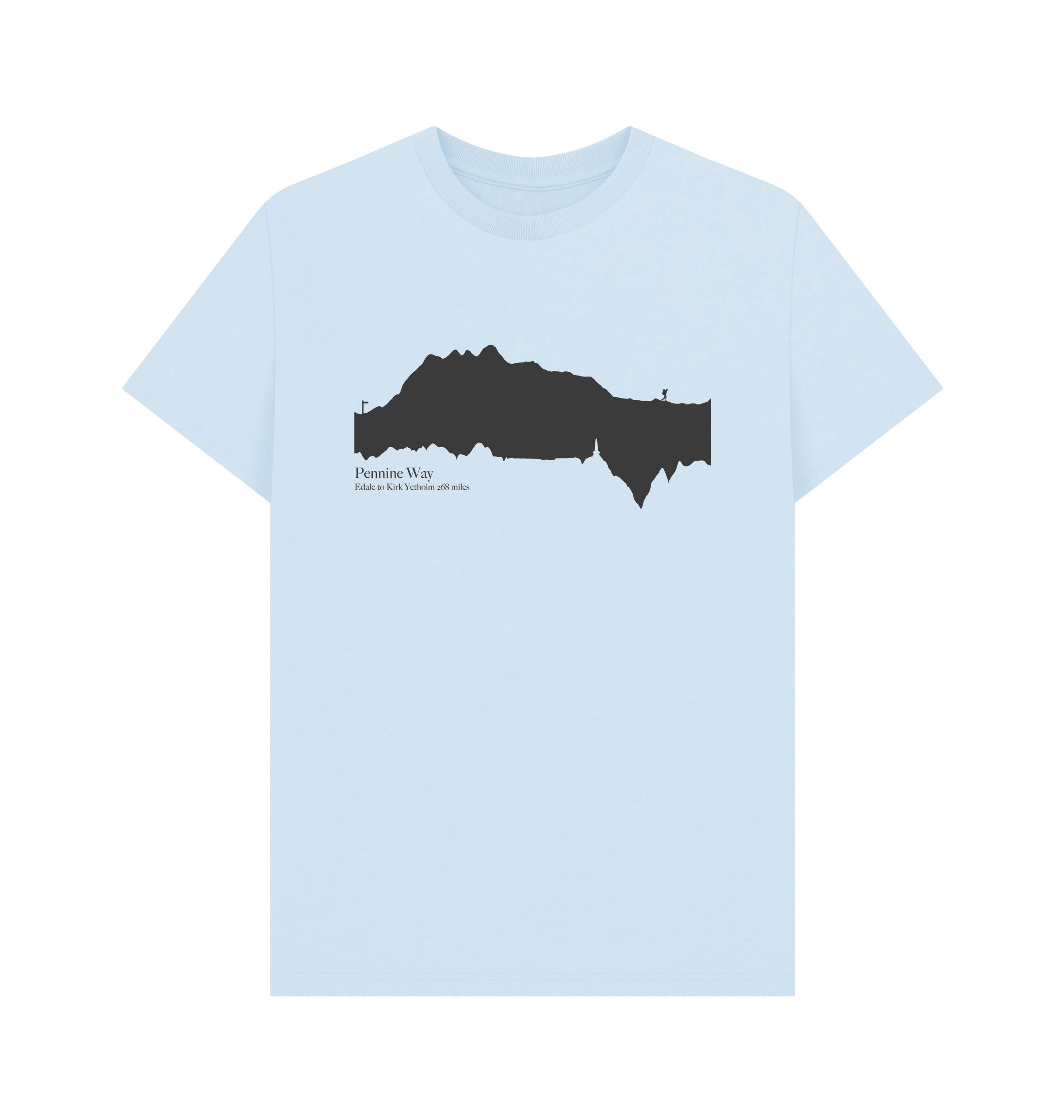 Pennine Way 'elevation profile' Men's T-Shirt
