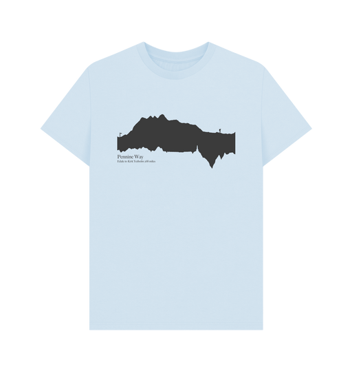 Sky Blue Printed T-shirt Front