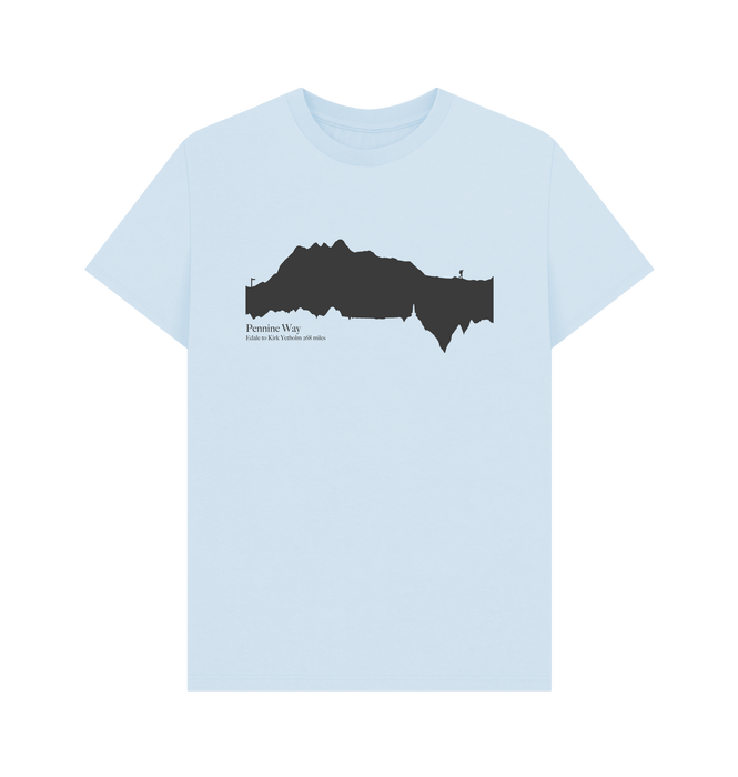 Sky Blue Printed T-shirt Front