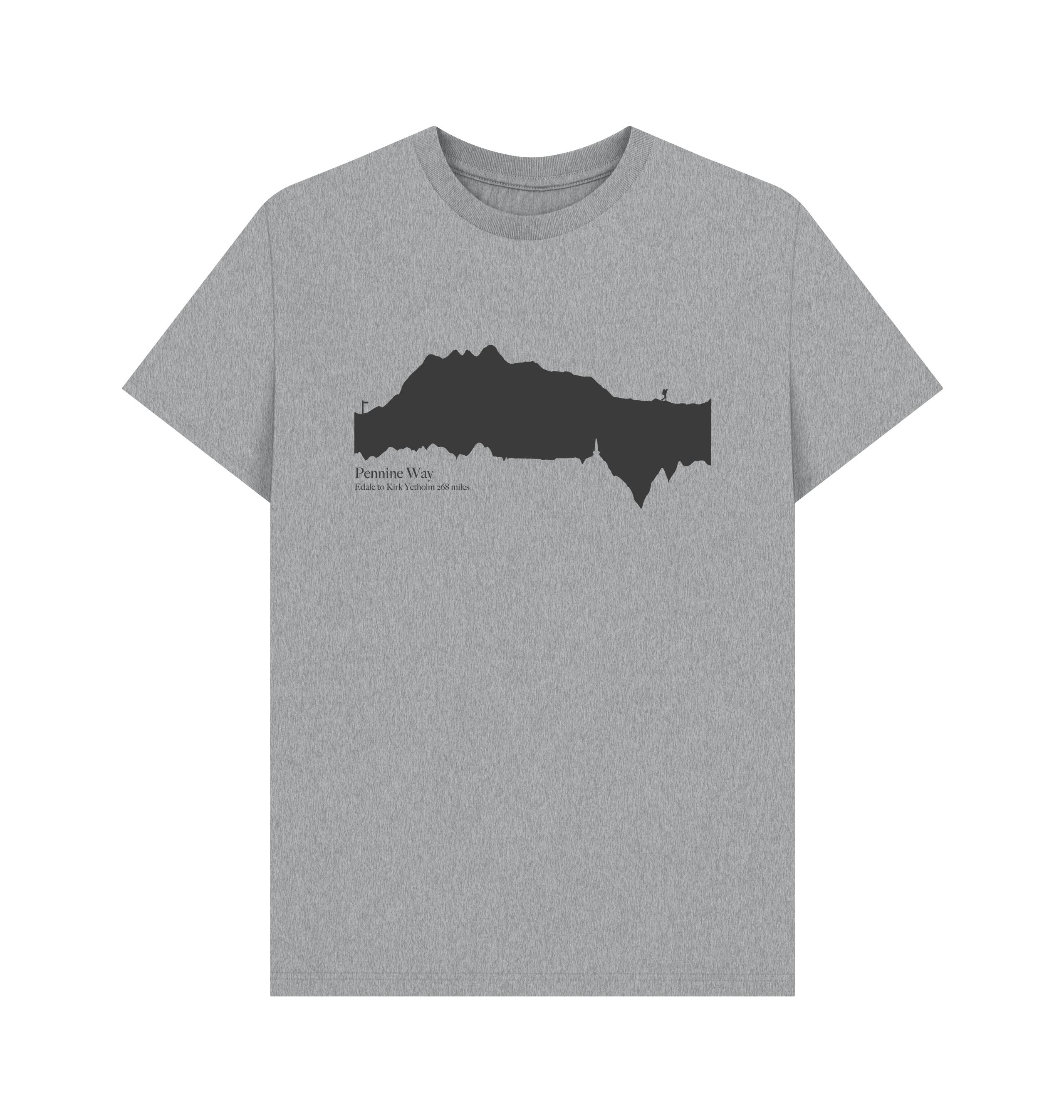 Pennine Way 'elevation profile' Men's T-Shirt