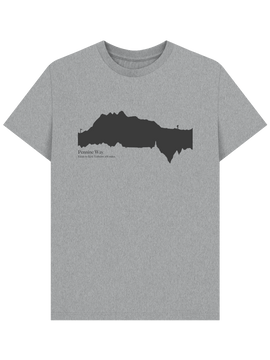 Pennine Way 'elevation profile' Men's T-Shirt