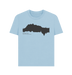 Milky Blue Printed T-shirt Front