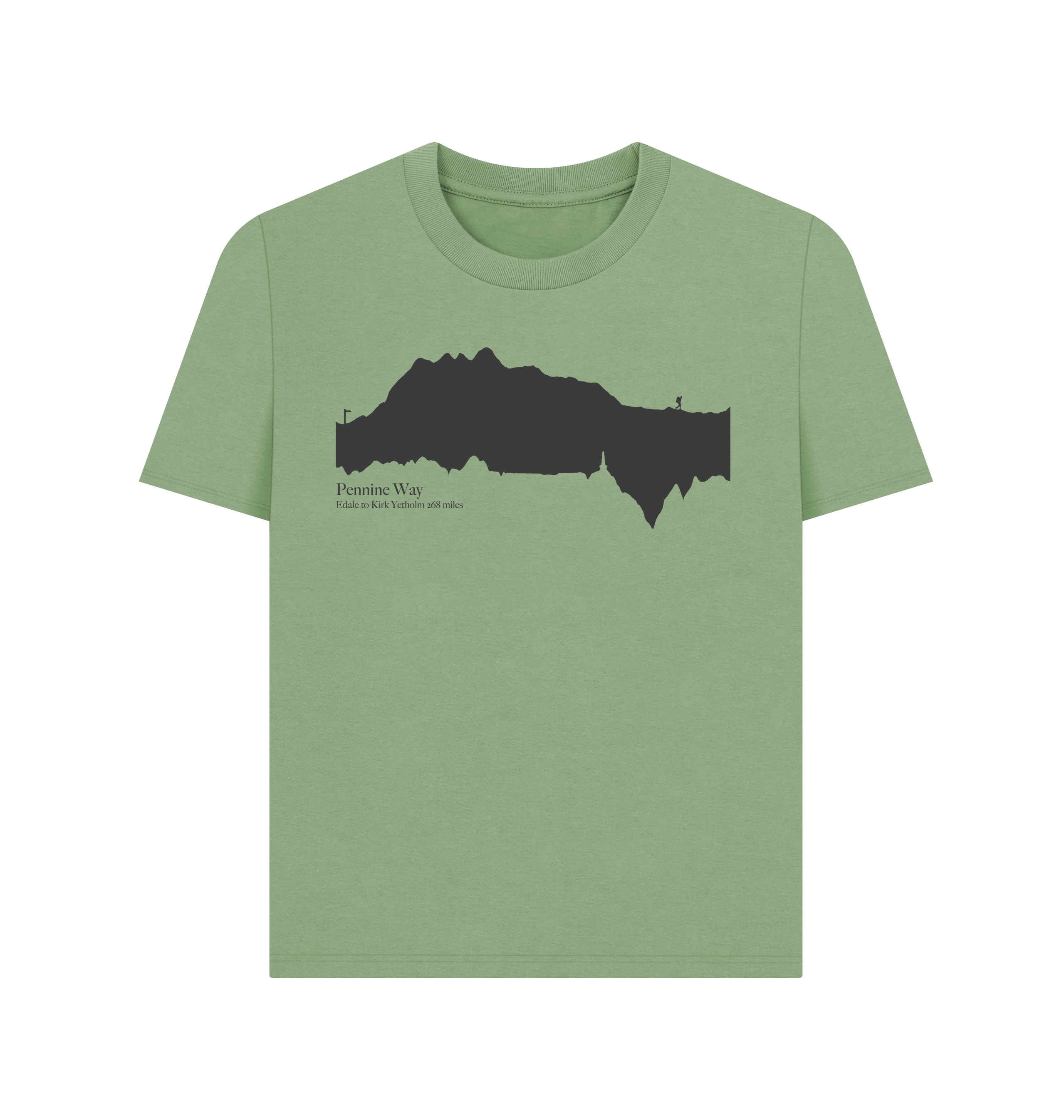 Pennine Way 'elevation profile' Women's T-Shirt