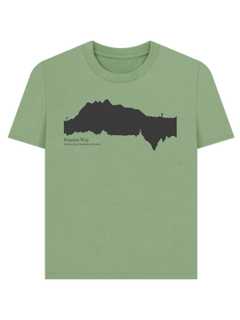 Pennine Way 'elevation profile' Women's T-Shirt