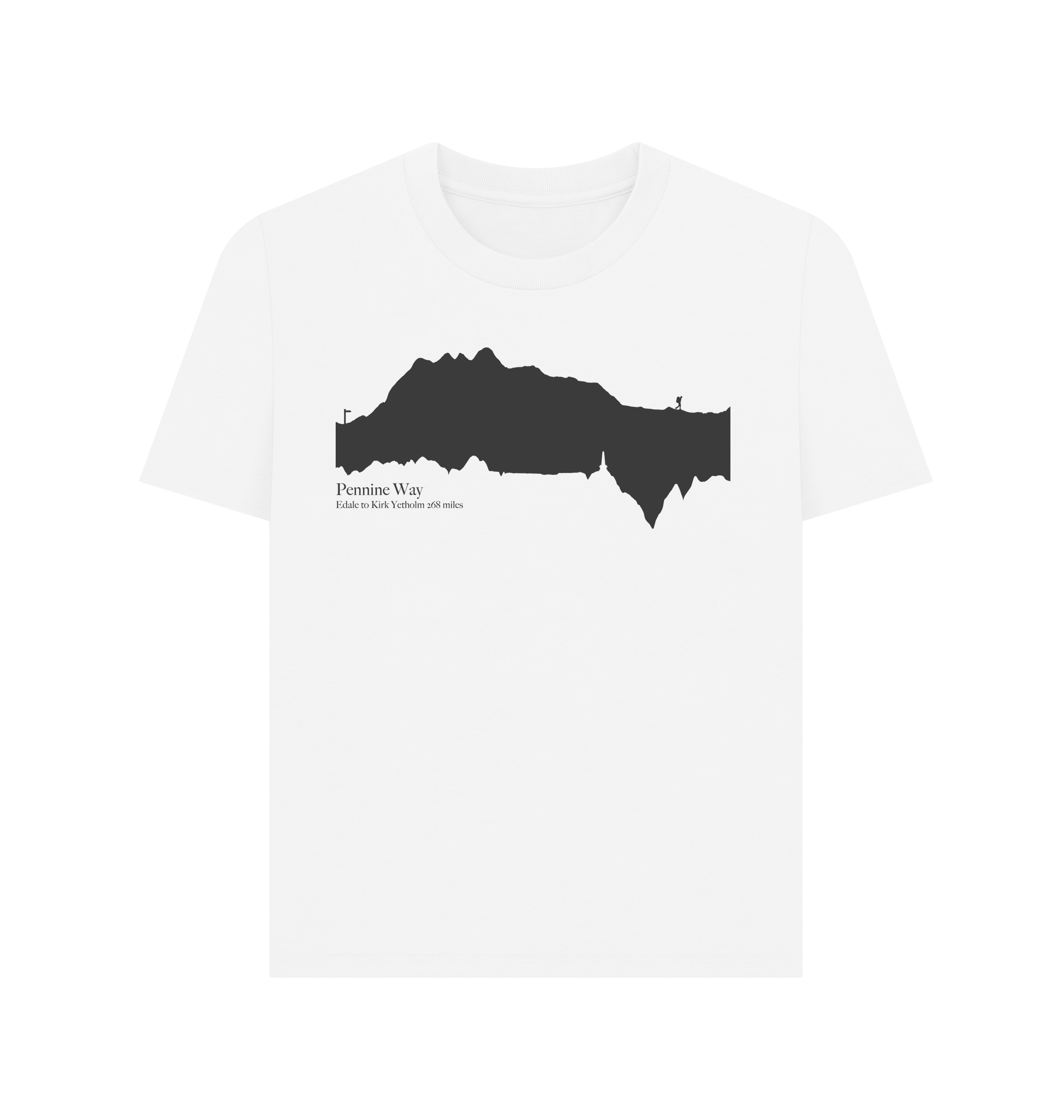 Pennine Way 'elevation profile' Women's T-Shirt