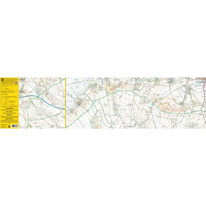 The Ridgeway easy to read Zigzag map 1 - Overton to Segsbury Hill back inside. The Trails Shop.