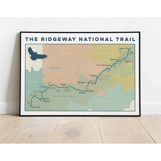 The Ridgeway National Trail art print multi colour