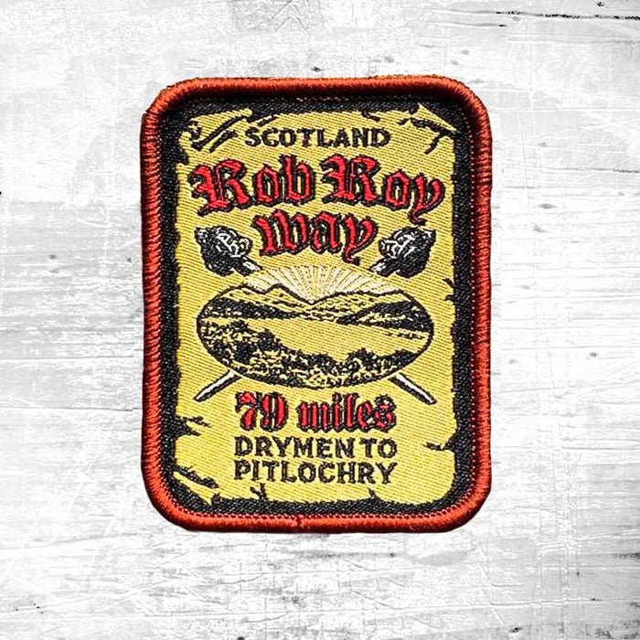 Rob Roy Way woven patch badge