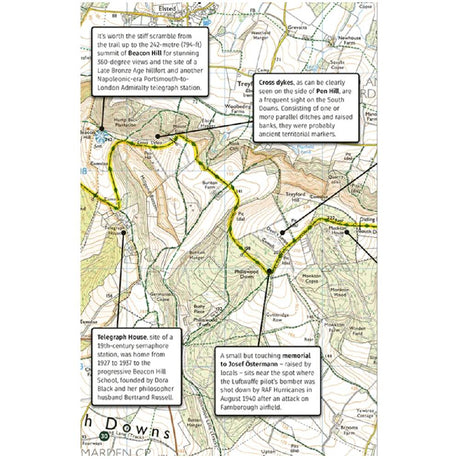 South Downs Way guidebook and map- Sparky Guides - The Trails Shop