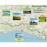 South Downs Way guidebook and map planning map - Sparky Guides - The Trails Shop