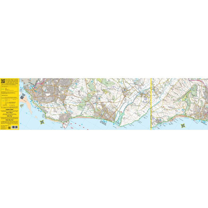 Swcp Map South West Coast Path Zigzag map - Babbacombe to Sidmouth- The Trails Shop