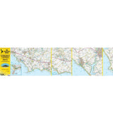 South West Coast Path easy-read map - zigzag - 10 -St Michael's Mount to Coverack inside front 