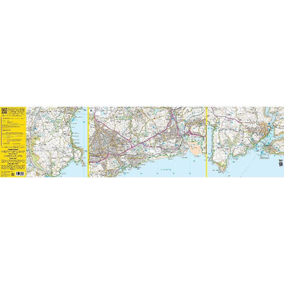 Swcp Map South West Coast Path Zigzag map - Veryan to Fowey - The Trails Shop