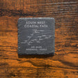 South West Coast Path etched slate coaster 
