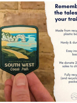 South West Coast Path patch badge - A Trail to Remember