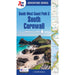 Map cover of South West Coast Path 3 South Cornwall with a scenic view and A-Z branding.