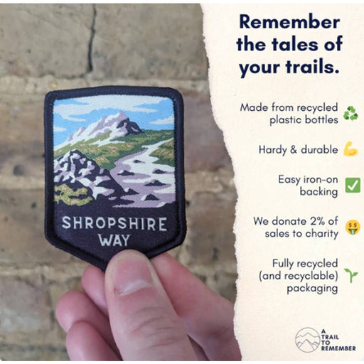 Shropshire Way patch badge - A Trail to Remember @ The Trails Shop