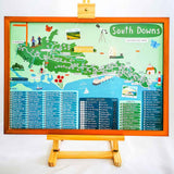 South Downs Way National Trail Scratch Map