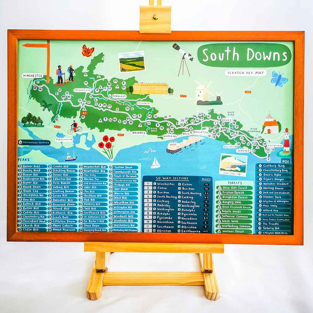 South Downs Way National Trail Scratch Map