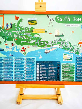 South Downs Way Outdoor Scratch Map
