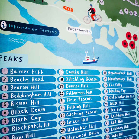 South Downs Way Scratch Map Portsmouth