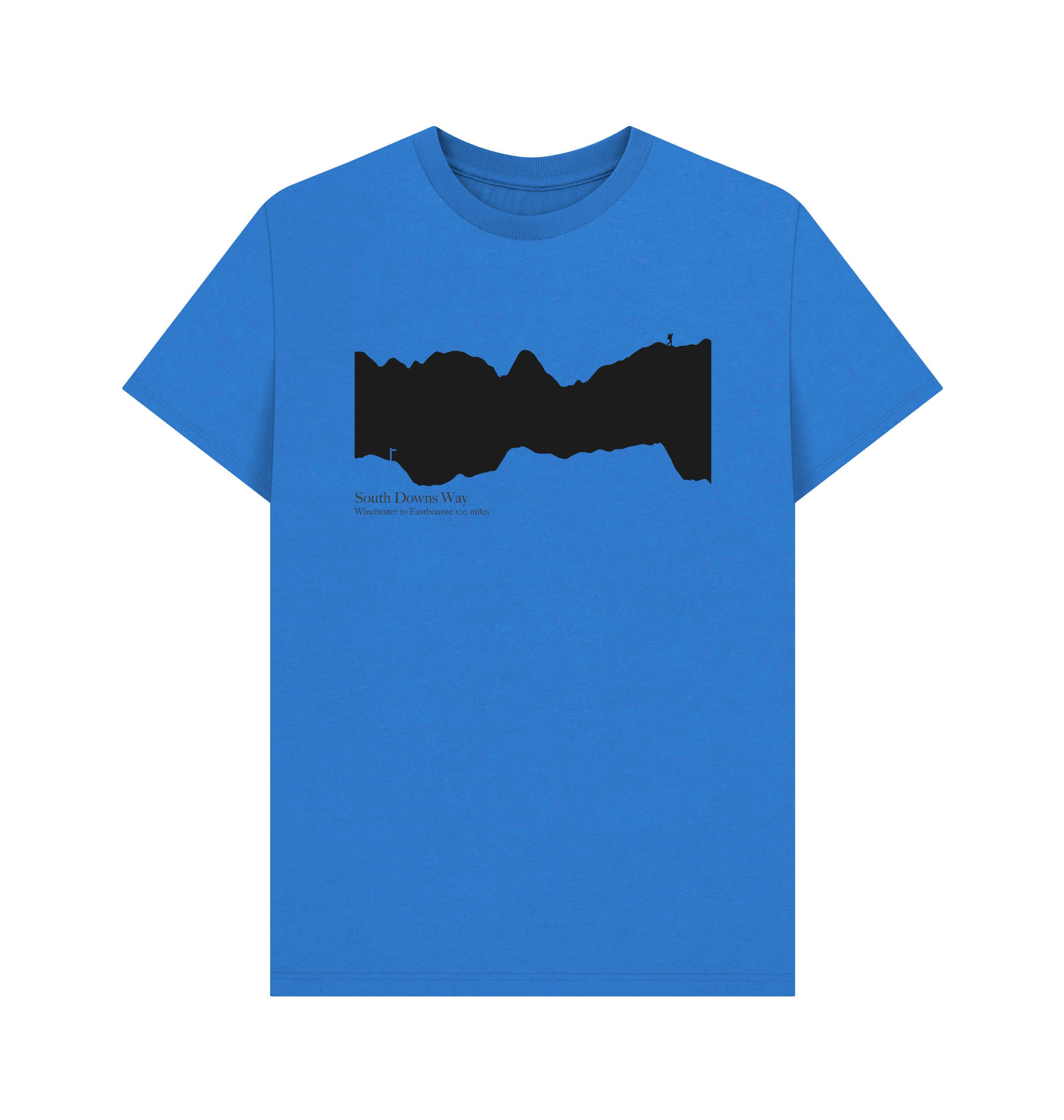 South Downs Way 'elevation profile' Men's T-Shirt