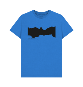 Bright Blue Printed T-shirt Front