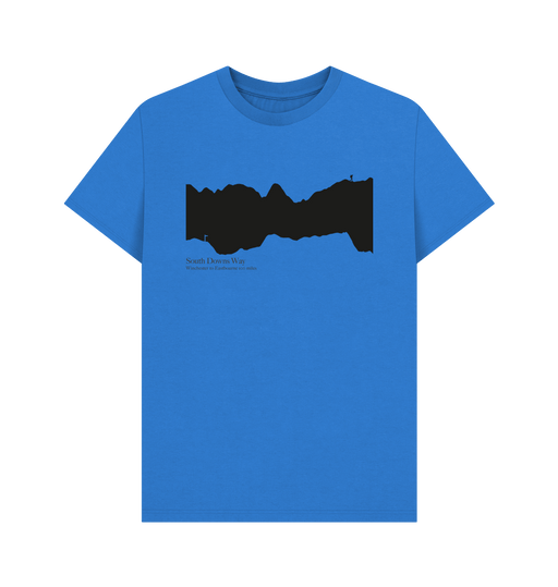 Bright Blue Printed T-shirt Front