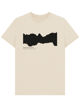 South Downs Way 'elevation profile' Men's T-Shirt