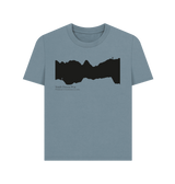 Stone Blue Printed T-shirt Front